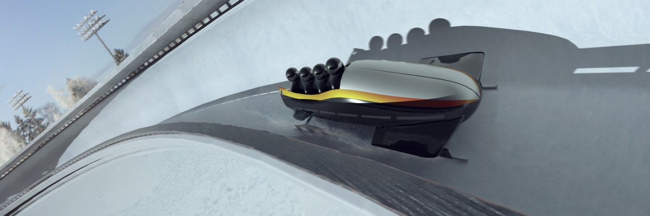 Team USA Bobsledder Pavle Jovanovic Dies by Suicide at 43 Bobsleigh sport. Render 3D. Illustration.