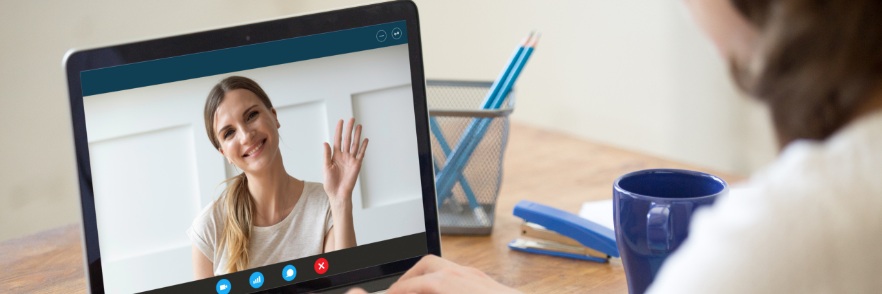 Why Online Friends Are Important in My Life With Chronic Illness Friends talking on video call.