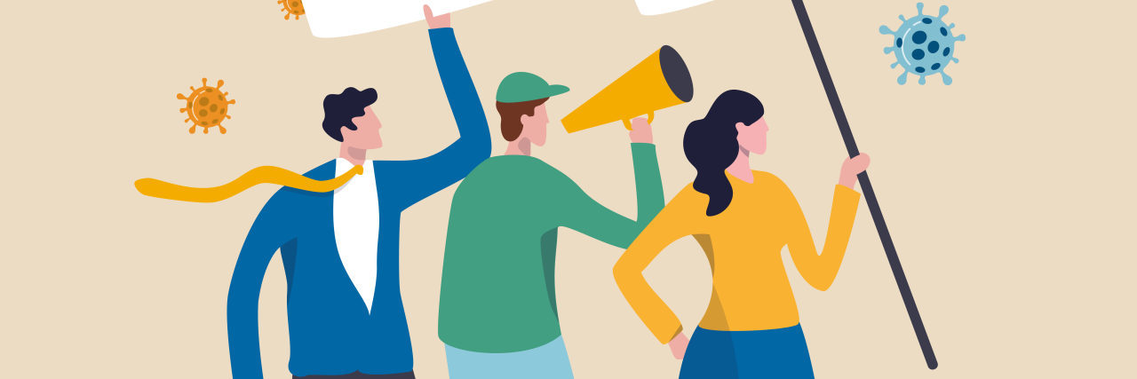 Responding to People Who Refuse to Wear Masks During COVID-19 Coronavirus COVID-19 protest, people gathering to protest mask wearing.