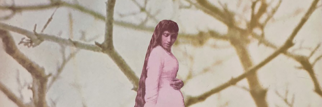 Using Art to Bring Visibility to Myalgic Encephalomyelitis Collage art of a woman in a forest.