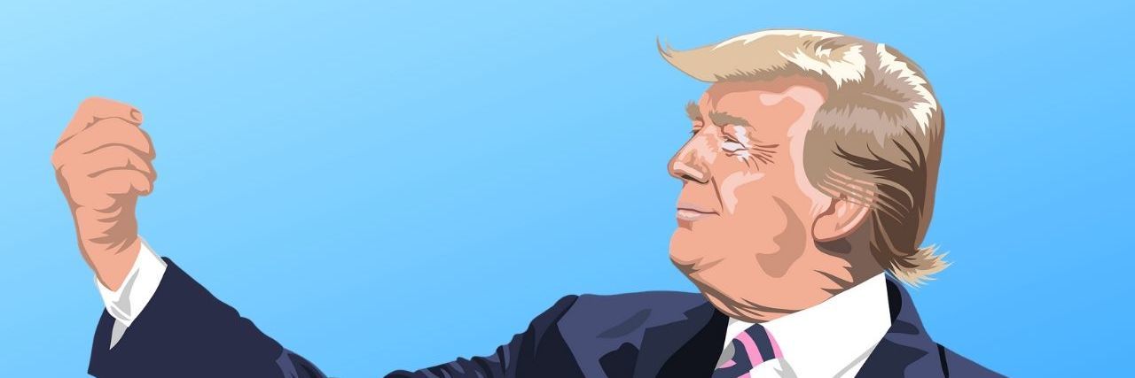 Trump's Use of Hydroxychloroquine for COVID-19 Sparks Backlash Illustration of Donald Trump