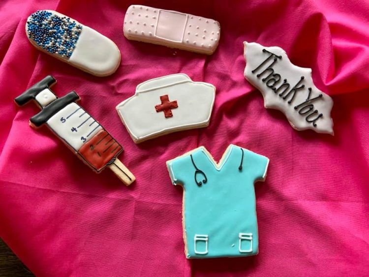 medical-themed cookies
