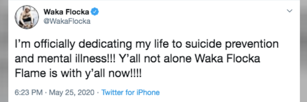 What Waka Flocka Should Know About Suicide Prevention