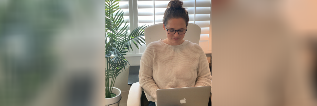 The Benefits of Starting Your Own Business When You Have Depression Woman using a laptop at home