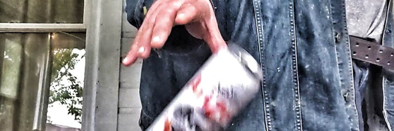 Living With a Developmental Motor Coordination Disorder Matthew spilling his tea.