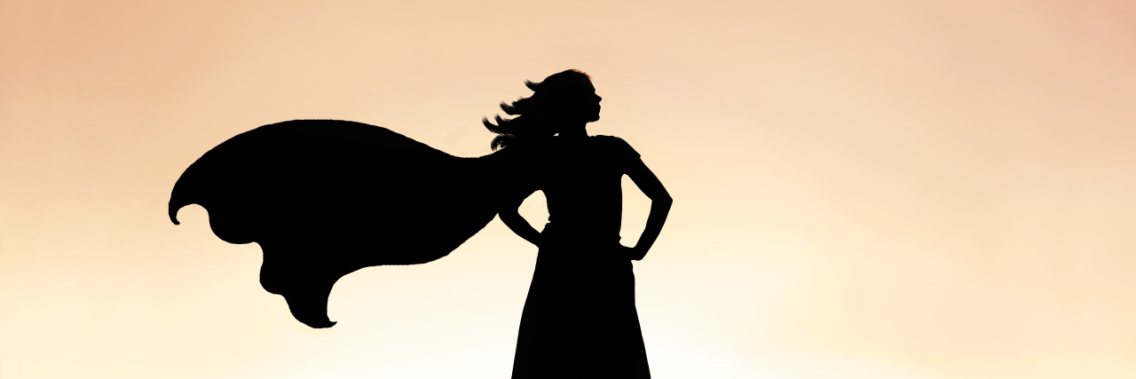 Why I Call Myself a Lupus Warrior Woman superhero silhouette