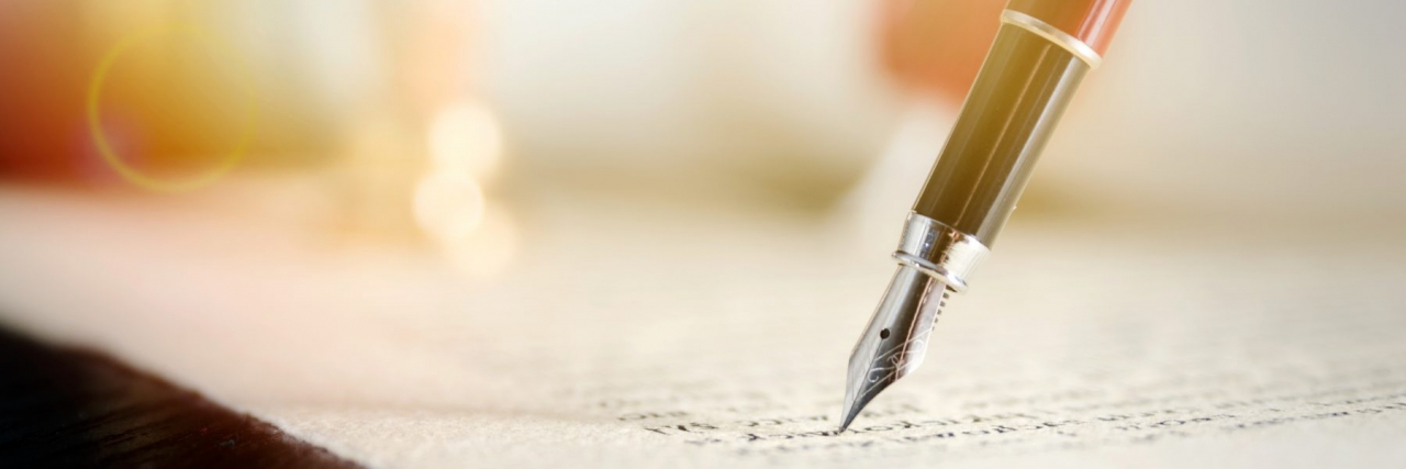 A Letter to My Best Friend's Voices Pen writing on paper.