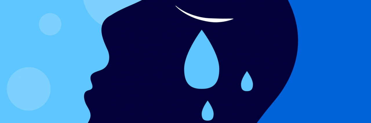 Why Am I Crying for No Reason? Illustration of a woman crying