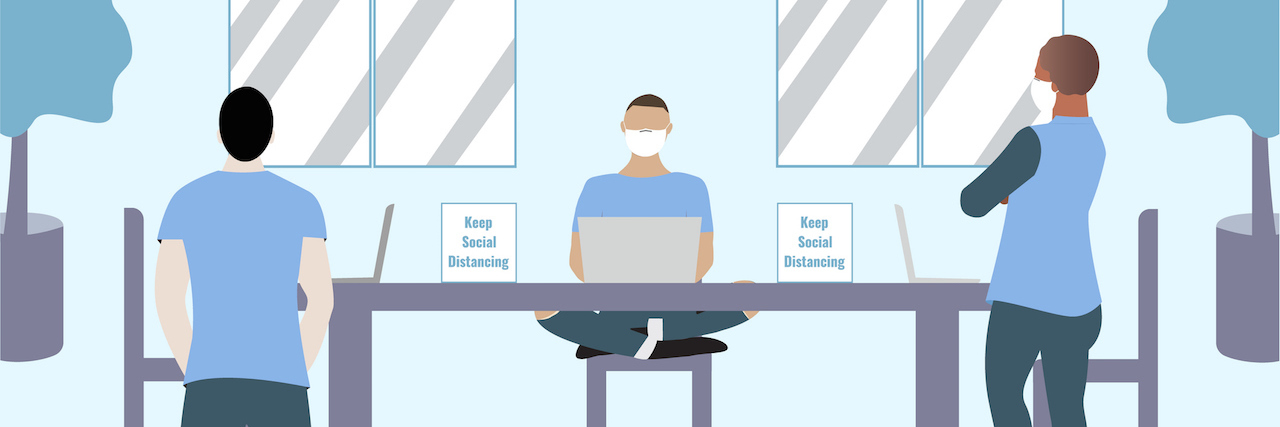 Advocating for Your Safety At Work Amid COVID-19 Social distancing at work with diverse staff