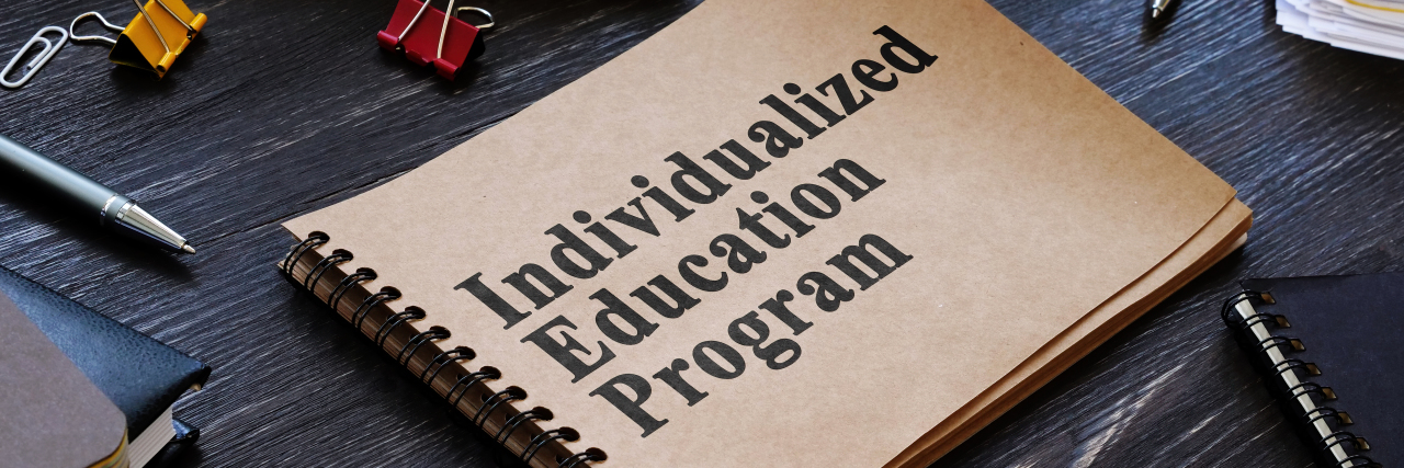 Navigating an IEP Meeting During the Coronavirus Shutdown IEP Individualized Education Program booklet.