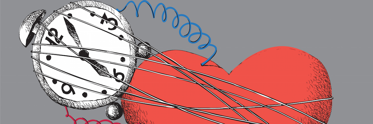 The Impact of Unprocessed Trauma on Your Brain and Body Illustration of a heart as a time bomb