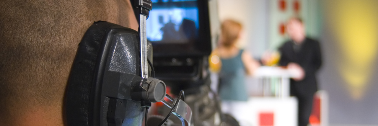 Doing Media Interviews as a Person With Autism Cameraman in TV studio