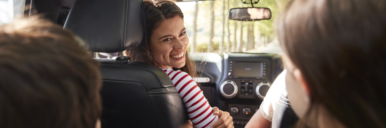 To My Kids Who Are Not on the Autism Spectrum Mom on a drive with her children.