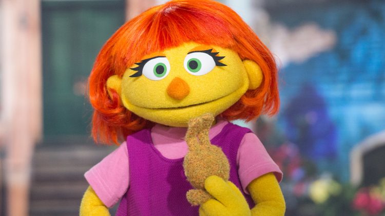 The Muppet Julia from Sesame Street