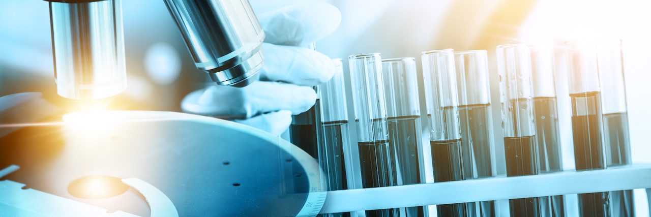 HEART Act Aims to Change How FDA Reviews Rare Disease Drugs Image of scientific and medical lab instrument, microscope, test tube and glass flask