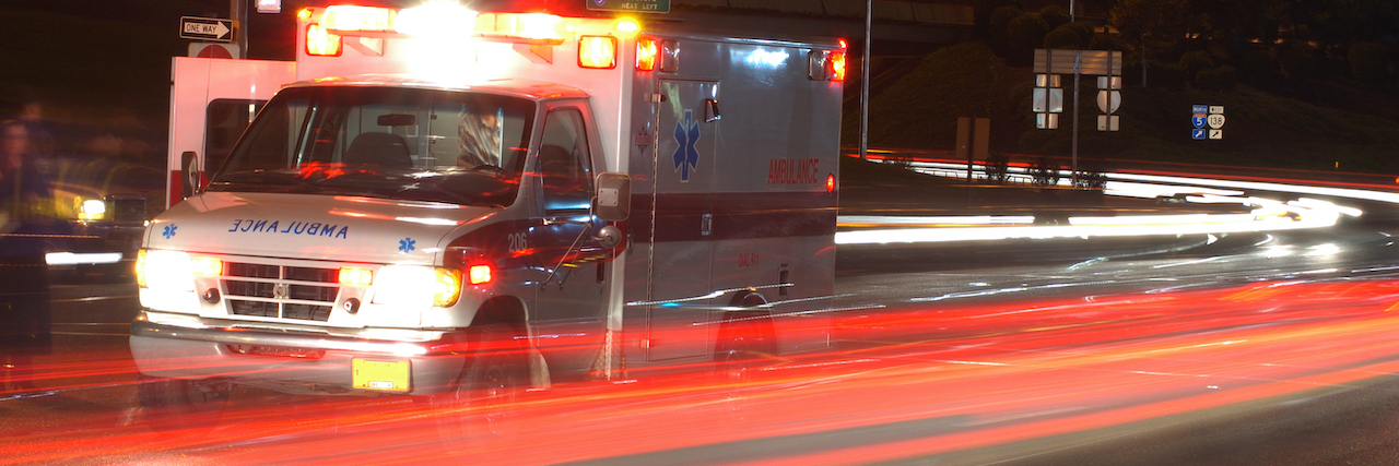 How Trauma Therapy Can Help First Responders ambulance rushing on a street