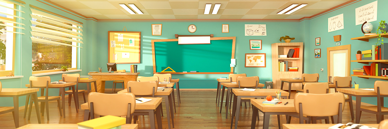 How to Empower Students With Disabilities Empty school classroom.