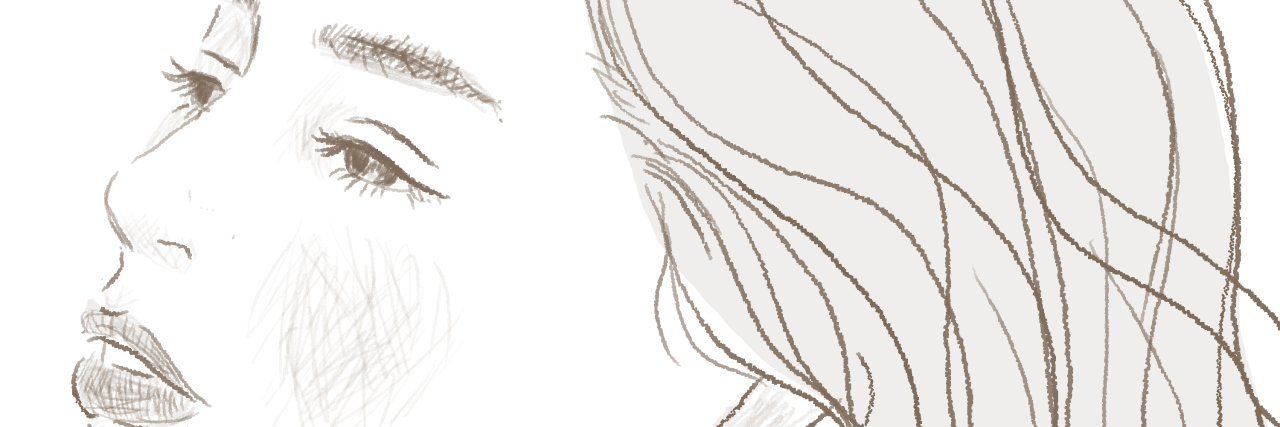 Why I Talk About Adapting to Disability, Not 'Overcoming' It Drawing of a young woman.