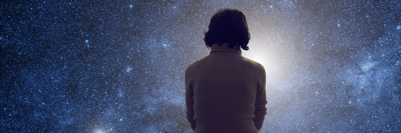 The Shame From Surviving Both Cancer and Suicide Woman watching the stars.