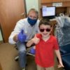 Amy's son at the dentist.