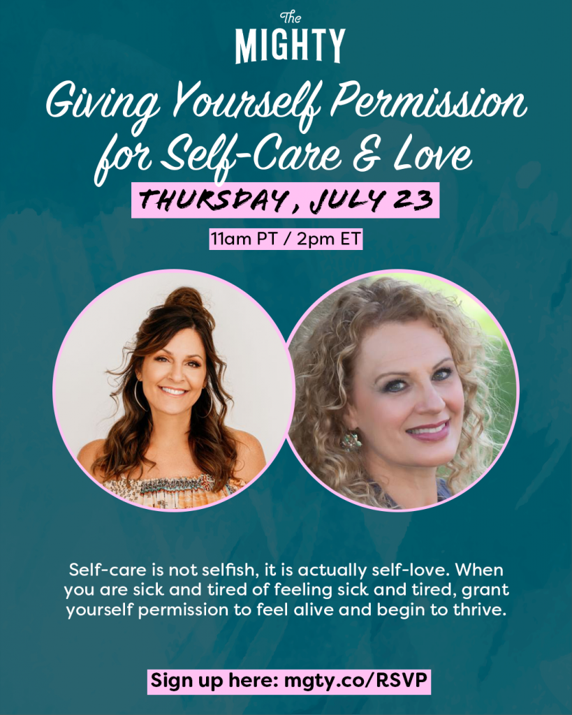 Giving Yourself Permission for Self-Care and Love event promo graphic