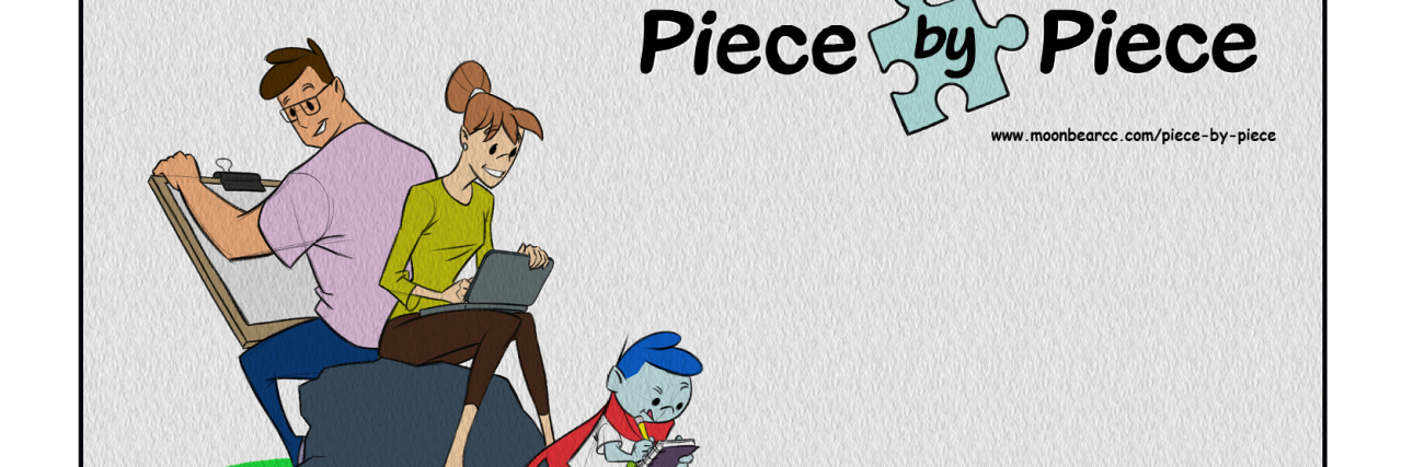 Piece by Piece comic, family at work
