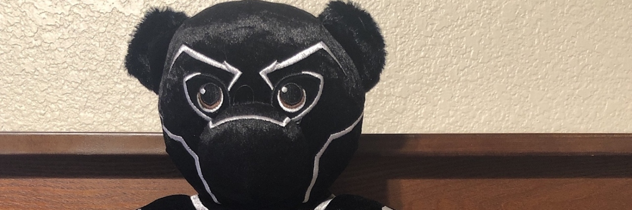 Why I Sleep With a Stuffed Animal as an Autistic Adult J.R.'s teddy bear.