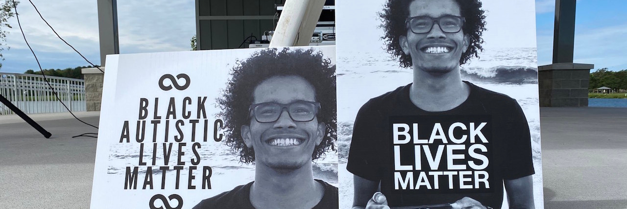 Matthew Rushin's Case: Lessons About Ableism and Racism Posters of Matthew Rushin that say Black Autistic Lives Matter