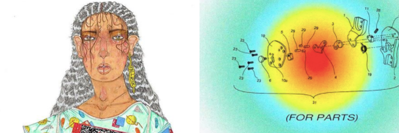 Panteha Abareshi Uses Art to Show What Chronic Illness Looks Like Two of Panteha Abareshi's pieces of art