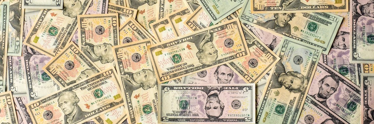 Trouble Getting Blue Shield of California to Pay Mental Health Claims U.S. bills of all amount spread across the image