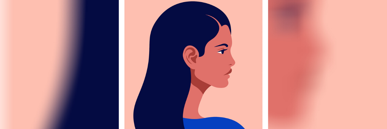 Illustration of a woman's profile