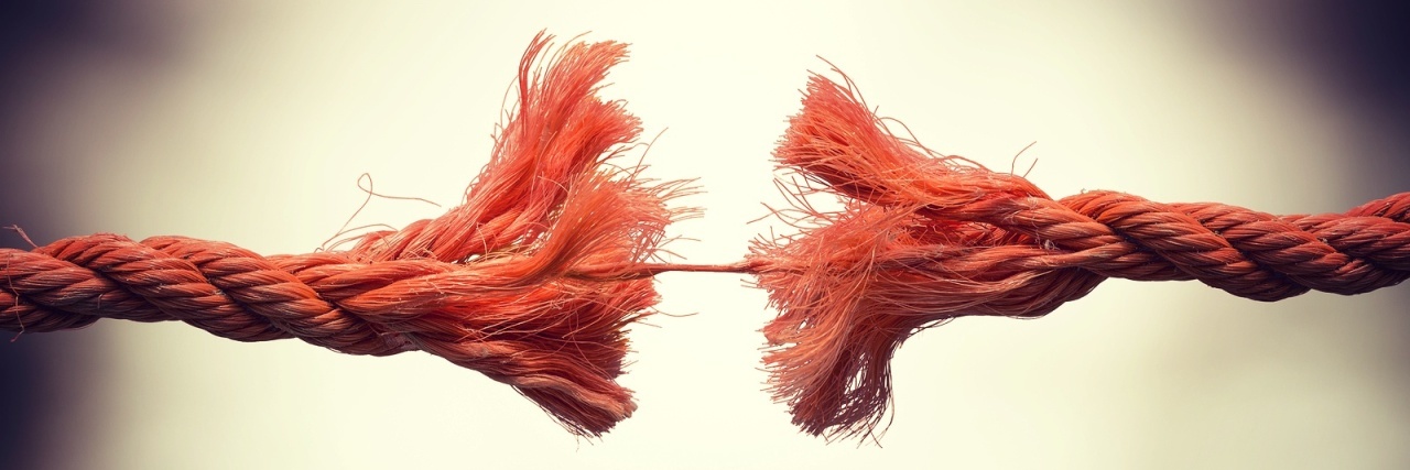 What the COVID-19 Pandemic Can Teach Us About Trust frayed string with only 1 small thread left