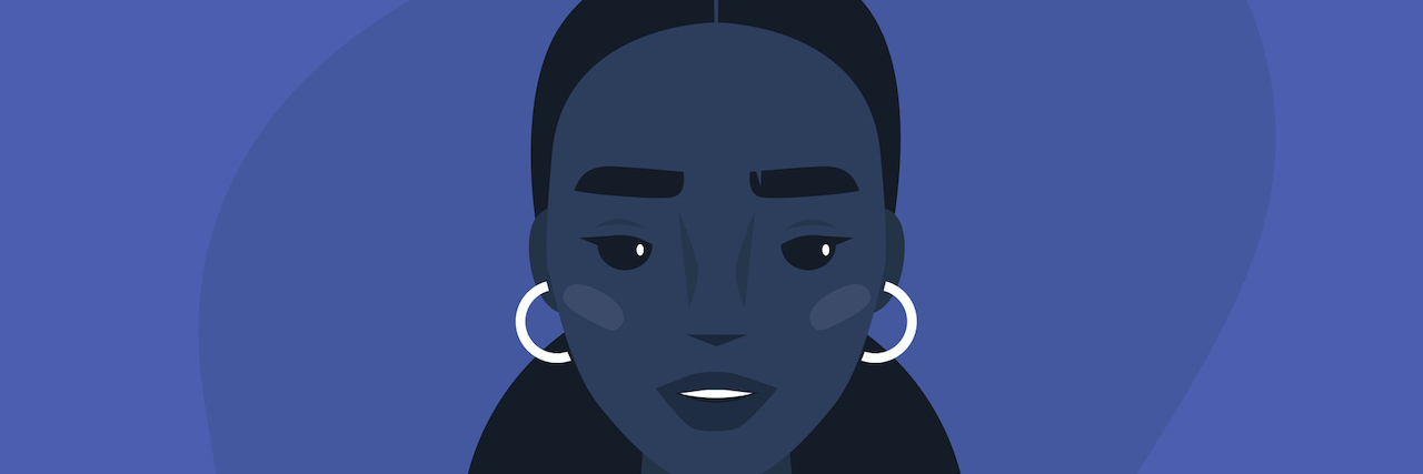 A Patient's Perspective on the Impact of Antipsychotic Medication Illustration of young black woman
