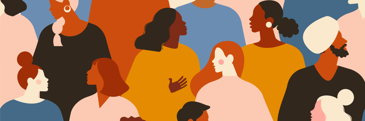 The Disability Rights Movement Needs to Be More Diverse Illustration of people of diverse racial backgrounds.