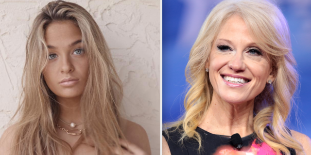 Claudia Conway and Kellyann Conway