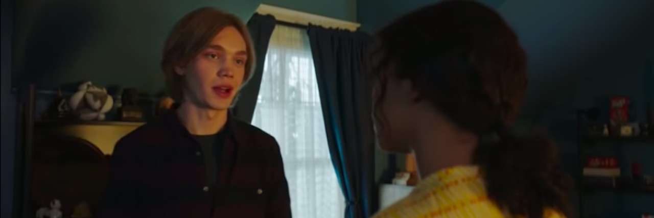 'Words on Bathroom Walls' Features Character With Schizophrenia Charlie Plummer as Adam in the movie "Words on Bathroom Walls"