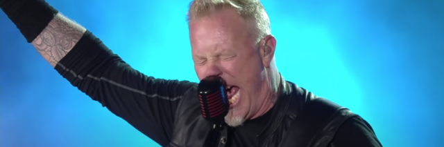 screenshot from Metallica live in Mexico City in 2017, via YouTube