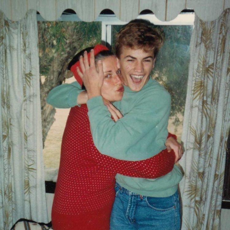 Image of the contributor as a young man with his aunt