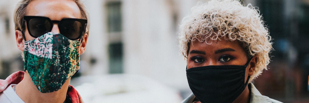 5 Things We Hope the COVID-19 Pandemic Teaches Nondisabled People Two people wearing masks