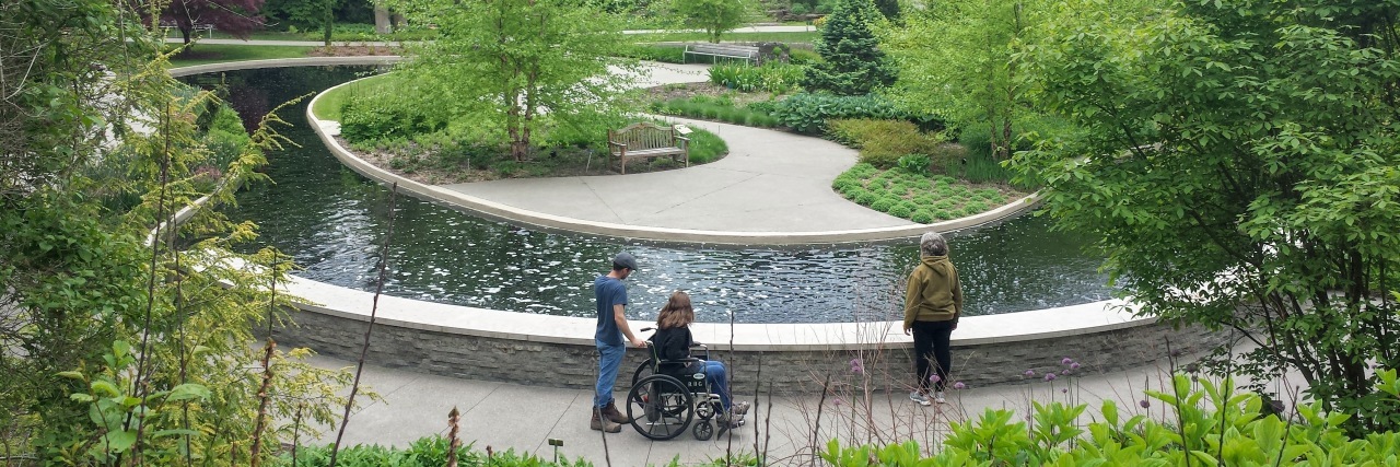 What Chronic Fatigue Syndrome Taught Me About Life During COVID-19 Visiting the Botanical Gardens with friends.