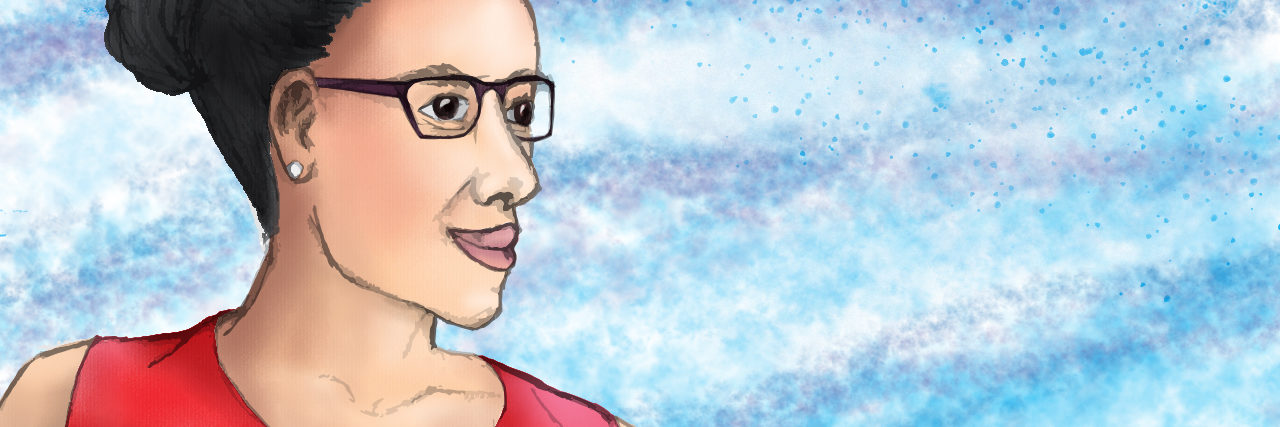 Mental Health Parity Efforts in California Must Include Therapists A Latinx female wearing a red tank top and glasses with her hair pulled back look off to the right