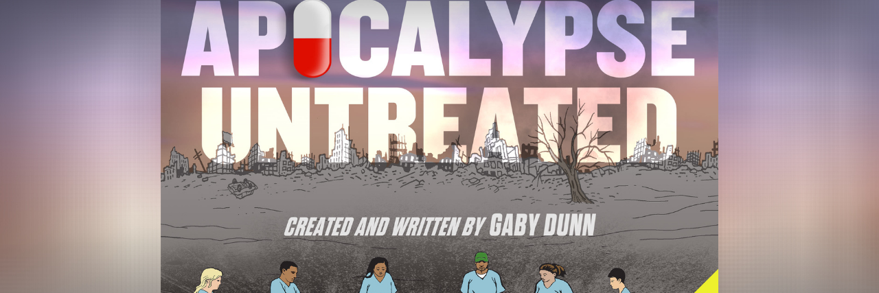 Gaby Dunn Makes Mental Health Audible Original 'Apocalypse Untreated' Cover art for the new Audible Original: 'Apocalypse Untreated'