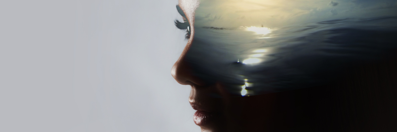 Being Immunocompromised Due to Chronic Illness During COVID-19 Woman silhouette with sunset inside.