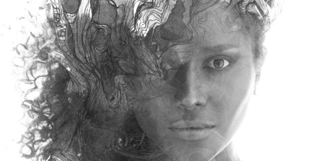 What You Should Know About Pulmonary Fibrosis artistic portrait of a woman merged with painting