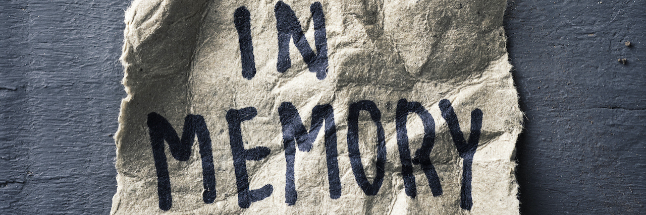 Perspective on Black Lives Matter From Daughter of Holocaust Survivor the words "in memory" written on a crinkled piece of paper