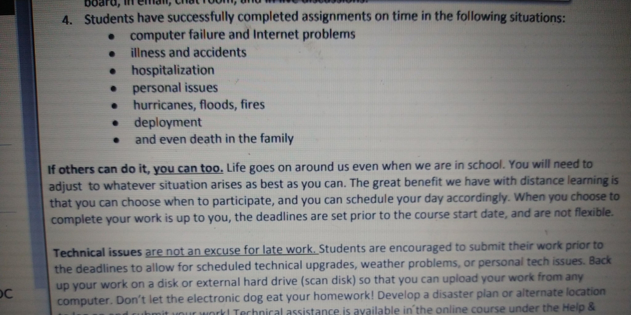 Twitter User Shares Ableist College Syllabus With Harmful Policies
