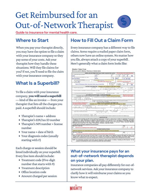 Get Reimbursed for an Out-of-Network Therapist (click to download flyer)