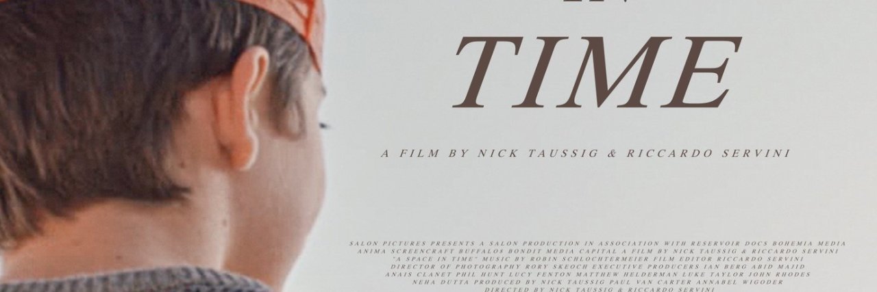 Documentary Follows Family After Sons' Muscular Dystrophy Diagnosis Movie poster for "A Space in Time" featuring a young boy wearing an orange paper crown looking out into the distance
