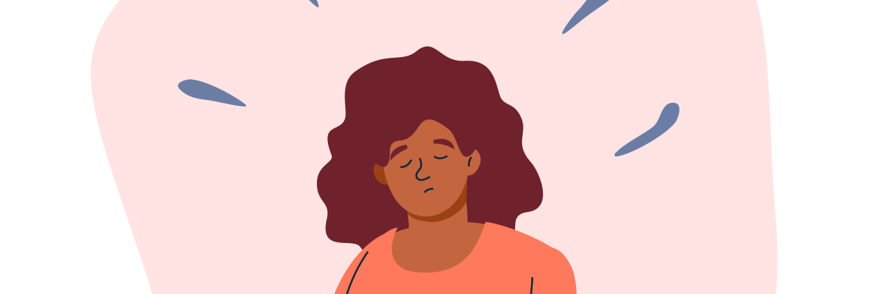 Managing Seasonal Affective Disorder During COVID-19 illustration of a lonely woman