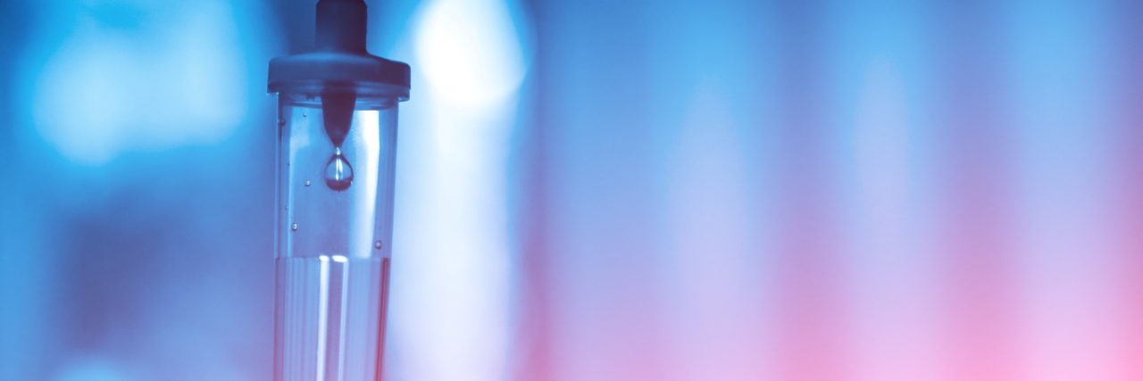 Clinical Trial Tested Drug Belimumab in Lupus Nephritis Picture of an IV fluid